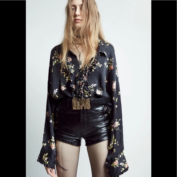 R13 drop neck tuxedo shirt. SIZE XS - Picture 5 of 15